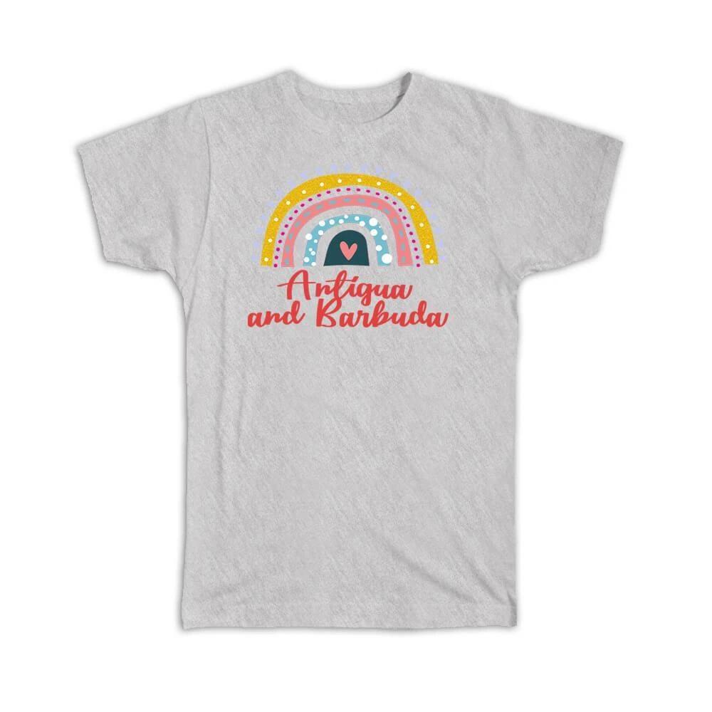 Gift T-Shirt : Antigua and Barbuda Antiguan Rainbow 3XL