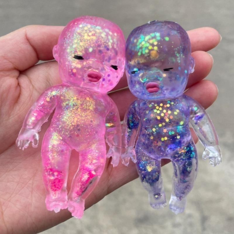 Squishy Maltose Sugar Baby Squeeze Toy Kawaii Baby Stretchable Slow Rising Fidget Toy for Adults Stress Anxiety Relief Gift Toy