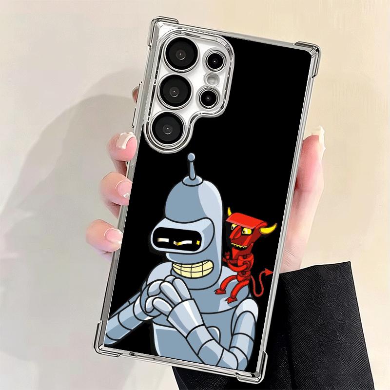 Cartoon Funny F-Futuramas Soft Phone Case For Samsung Galaxy S26 Ultra S25 Edge S24 FE S23 Plus S22 S21 + S20 Plating Anti-Fall