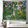 Tropical Plant Grass Tapestry Flower Green Plant Wall Hanging Cloth Bohemian Tapestries Art Home Decor Printing Carpet Yoga Mat