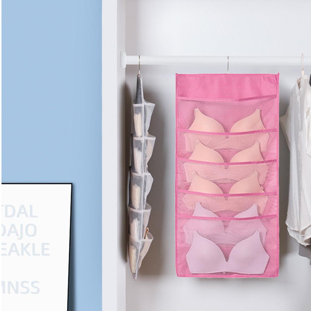 Hanging Closet Storage Bag 15 Panties Socks Storage Bag Pocket