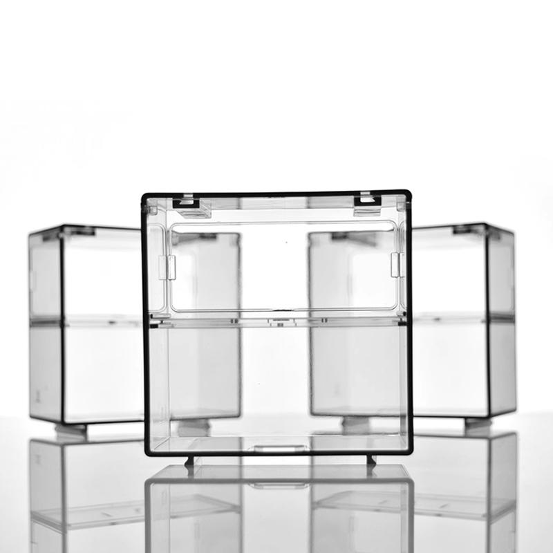 1 Satz Doppelschichtige Kleinmaßstab Auto Modell Displaybox Transparent Staubdicht Aufbewahrungsbox Große Kapazität Desktop Organizer Box