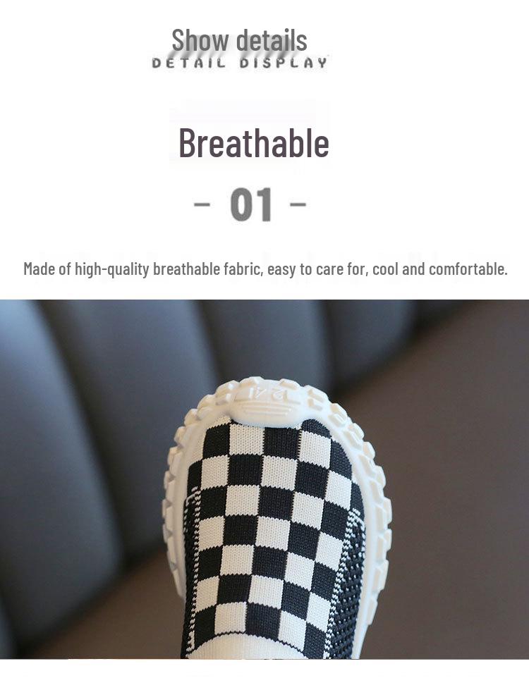 Children's Slip-On Mesh Sneakers for Boys and Girls - 2025 New Indoor Kindergarten Sock Shoes