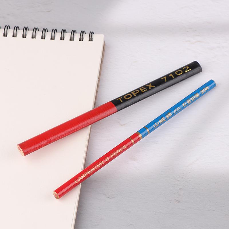12Pcs Double Ended Colored Wooden Pencils Pre-Sharpened Red And Blue Pencils Checking Pencils For Checking Map Coloring