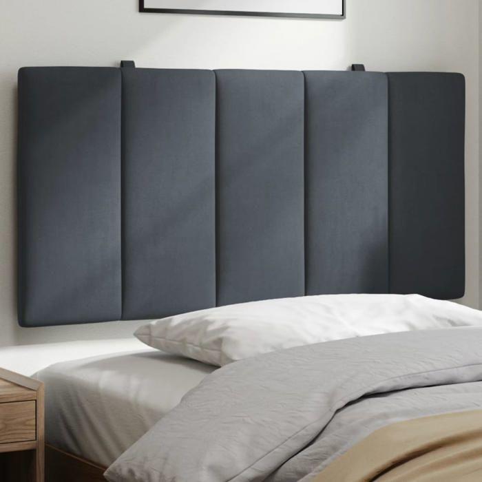 VidaXL Coussin de Tête de Lit, Oreiller de Tête de Lit avec Bandes Auto-agrippantes, Coussin Rembourré Chambre à Coucher, 374656