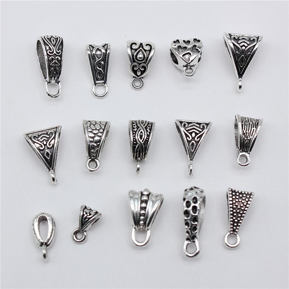 20pcs Triangle Hanging Buckle Beads Bails Connectors For DIY Jewelry Making Jewelry Findings Jewelry Accessories