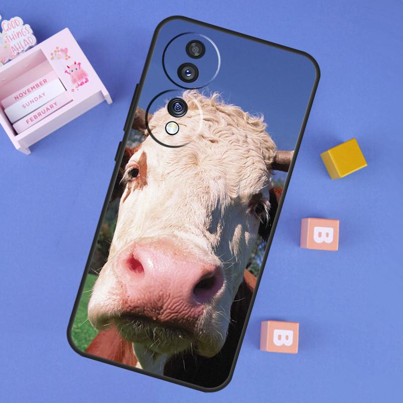 Funny Cow Face Case For Honor 200 400 Lite 50 70 90 X9a X9b X9c X9d X8b X8c Win RT Magic 7 5 6 8 Pro Cover