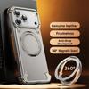 360°Rotating Magnetic Stand Frameless Phone Case For iPhone 17 16 15 14 13 Pro Max For Magsafe Wireless Charge Shockproof Bumper Cover