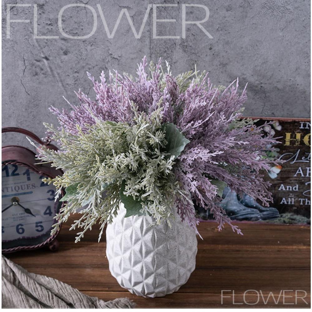 2 PCS Artificial Branches Faux Greenery Stems Plastic Sprigs Fake Foliage Picks for Christmas DIY Crafts Wreath Making Supplies Home Decorations