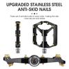 WEST BIKING 3 Bearings Bicycle Pedals Ultralight Carbon Fiber Axle Sleeve Aluminium MTB Road Bike Flat Pedals Cycling Accessory