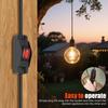 IP65 Waterproof Inline Cord Switch 15A 125V with On/Off Capability and LED Indicator Compatible with Electrical Appliances