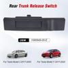 For Tesla Model 3 Model Y ABS Plastic Black Trunk Release Switch OE 1095949-00-E Car Rear Trunk Lid Electric Tailgate Switch