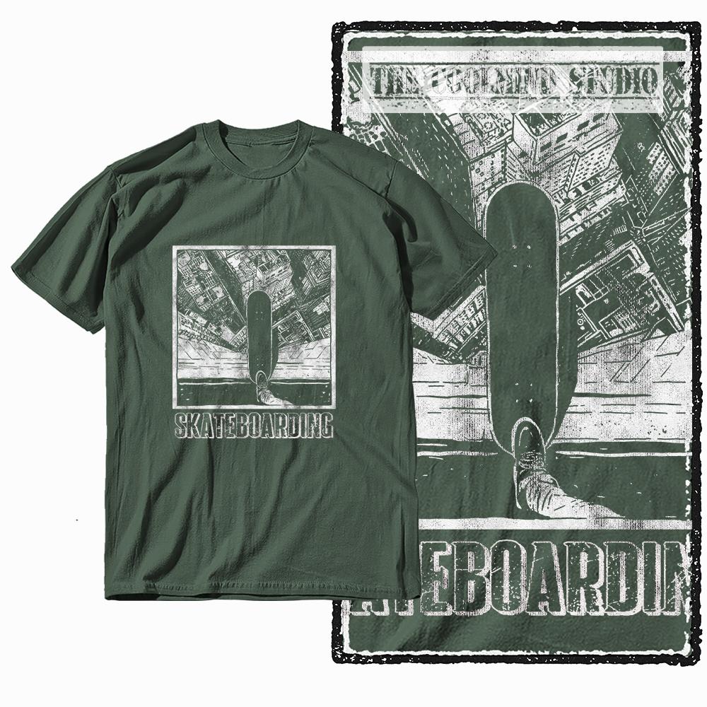 Coolmind Z1046 100% Cotton skate lover Exclusive Graphic Men T shirt Cotton men tshirt cool t-shirt for men tee shirt