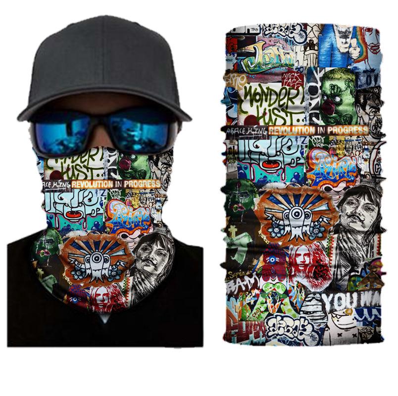 Xunhui Camouflage Multifunctional Cycling Headscarf Mask - Seamless, Sunscreen, Windproof.
