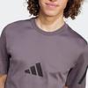 Adidas Sports Casual Round Neck Short Sleeve T-Shirt Men Tops Purple JC7924