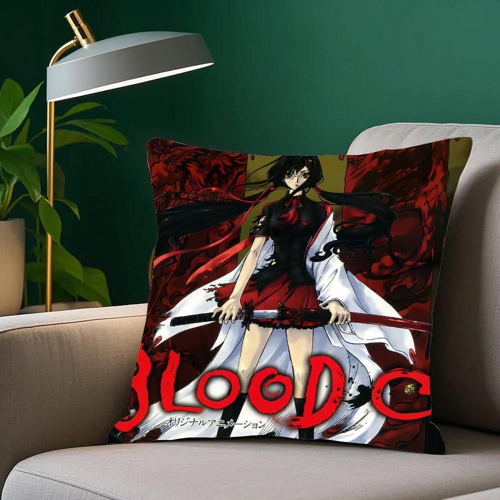 

Anime BLOOD-C Pillow Case Home Decor Throw For Sofa Bed Car Room Decor Gift Idea 12x12Inch