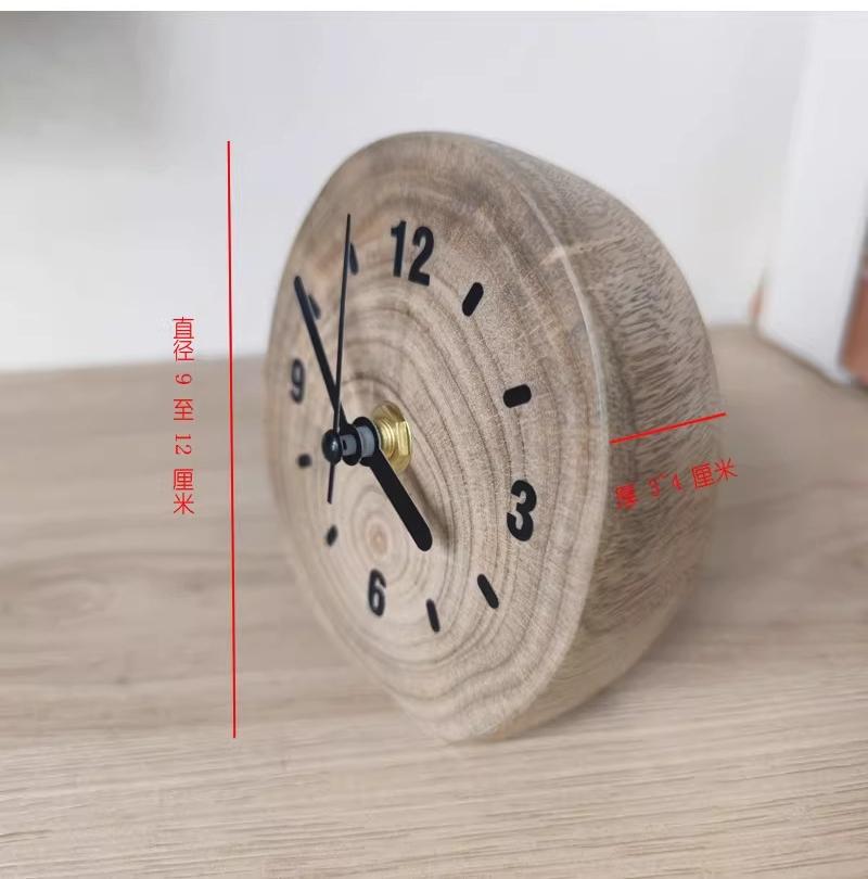 Solid Wood Simple Modern Table Clock Creative Living Room Desk Clocks Miniature Nordic Silent Desktop Clocks Decor Accessories