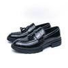 Men's Tassel Black Business Loafers Autumn New One-pedal Blue Men's Shoes Formal Banquet Dress Leather Shoes