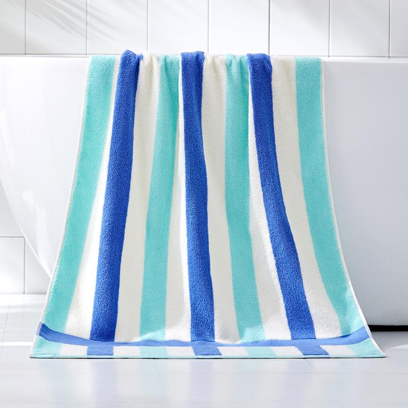 Cotton Stripes Bath Towel for Men and Women, Bathroom Towel, High Quality, 70*140 cm