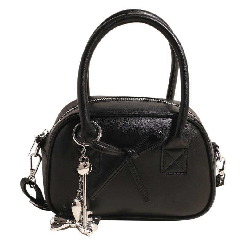 New messenger small bag women's high-end sense niche fashion handbag cute bow mini handbag