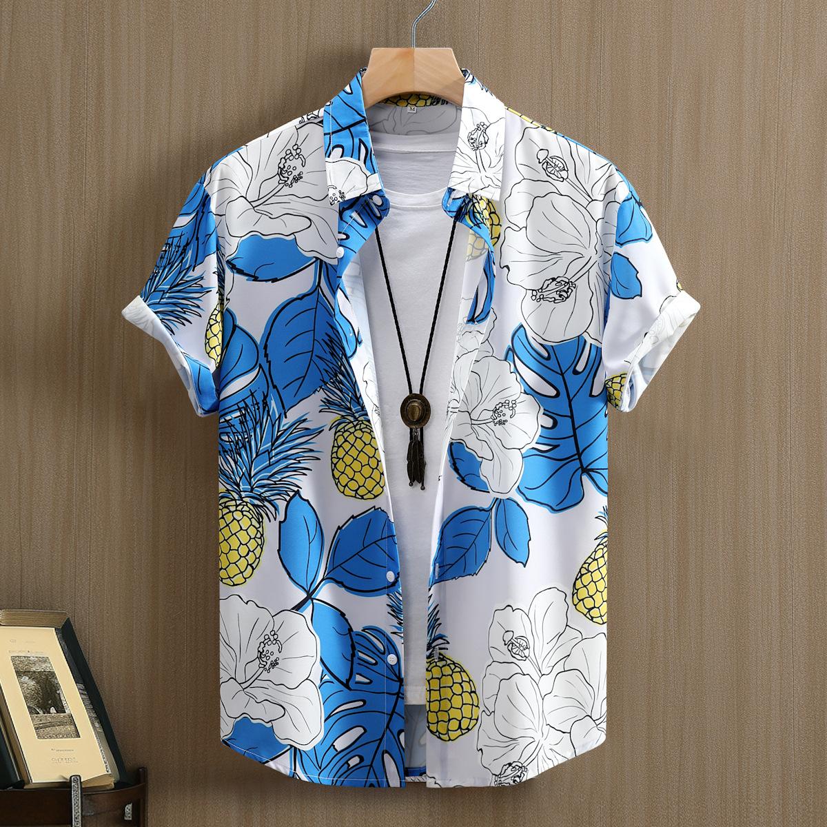 

Мужская рубашка из вискозы Cozy Up с короткими рукавами и принтом XXL оранжевый