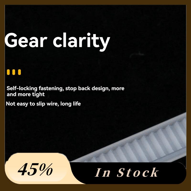 

A60Z Top Nylon Cable Ties With Screw Hole - Self-Locking, Multi-Size Bundle Straps For Wire Organization, білий