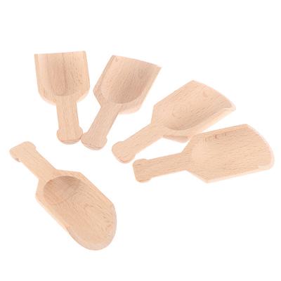 5 Stücke 8Cm Holz Scoops Badesalz Löffel Candy Mehl Löffel Scoops Küche Utensil