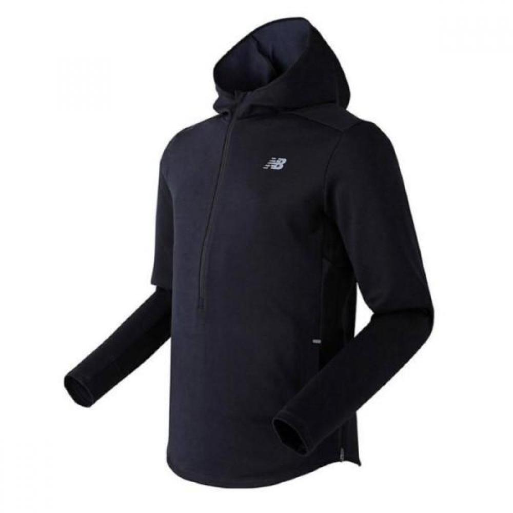 

New Balance Мужская толстовка с капюшоном SQ Speed с застежкой-молнией на половину длины Mh846811 95(M)