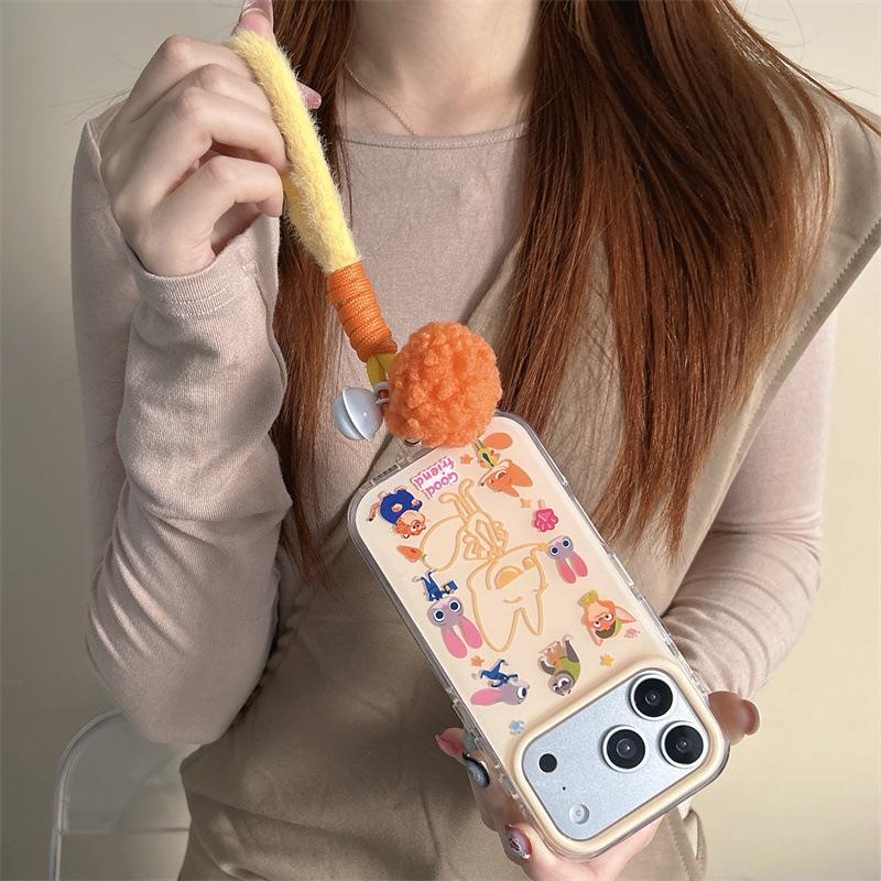 Cartoon Edge Little Animal City Phone Case for iPhone 17/16 Pro Max/15/14 Featuring Nick & Judy