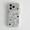 Korean Cute Big Head Puppy Polka Dots Phone Case For iPhone 17 Air 16 15 14 13 12 11 Pro Max 16e 17e X XR XS Max 7 8 Plus Cover