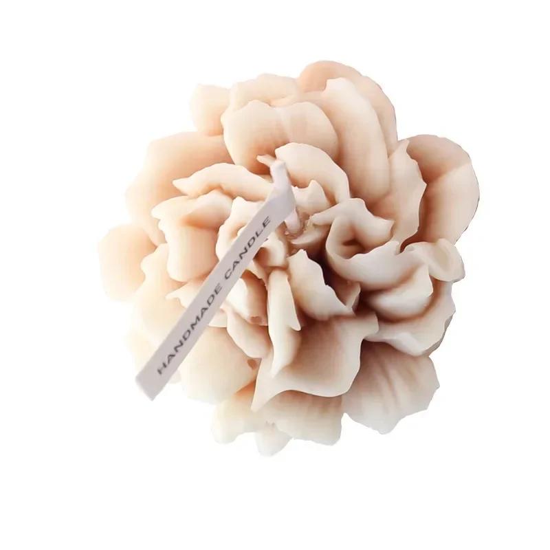 3D Carnation Flower Candle Home Decoration Wedding Bar Party Souvenirs Aromatherapy Candle Room Decor Ornament Gifts