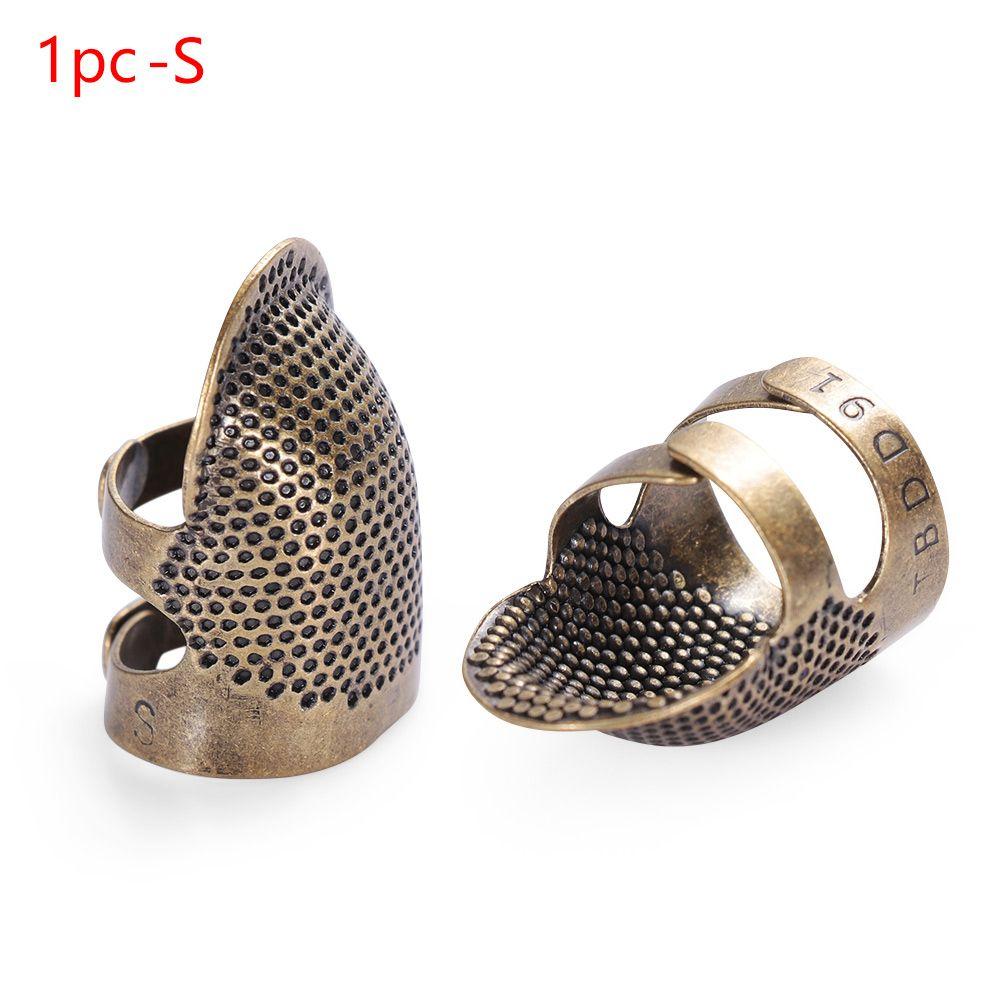 Home DIY Crafts Handworking Antique Ring Finger Protector Needle Thimble Metal S