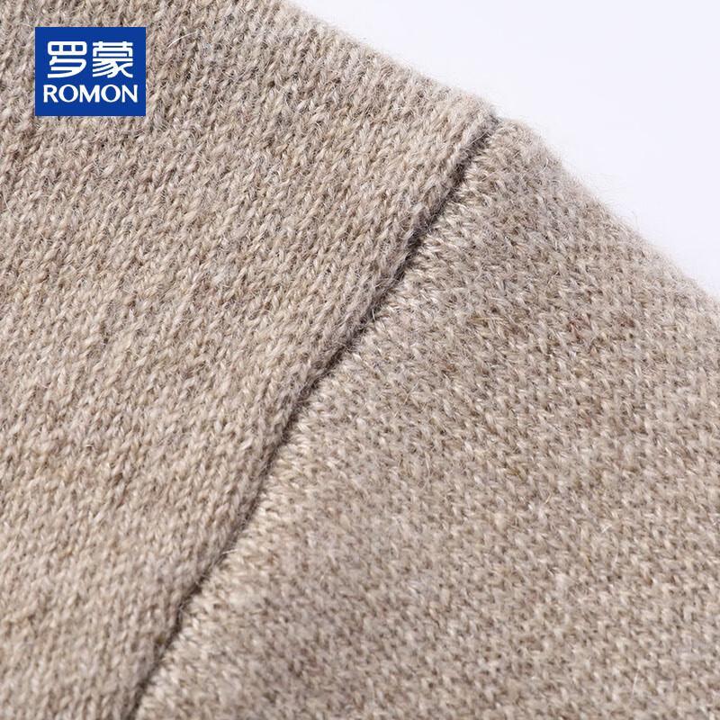 Romon Men's 100% Pure Cashmere Mock Neck Pullover Sweater