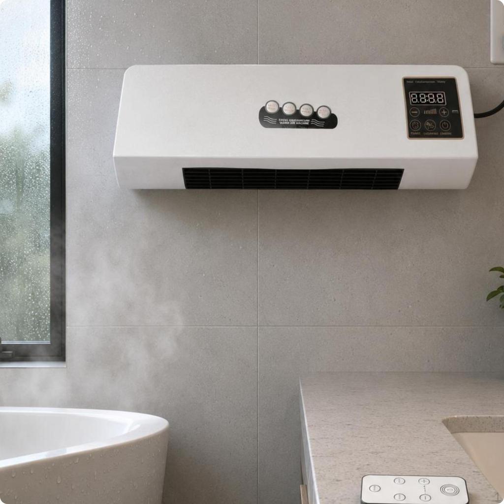 Heater and Air Conditioners 2in1 WallInstalled Chilling Unit PTC Fast Heating Portable Mini