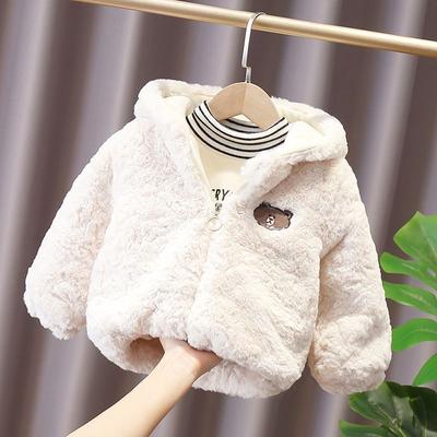 Kleinkind Baby Mädchen Jungen Fleece Hoody Jacke Kleine Kinder Zip Up Teddy Mantel Sweatshirt Kinder Warme Winter Outwear Hoodies Kleidung