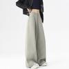 Women's High Waist Wide Leg Pants Solid Color Casual Loose Fit Trousers