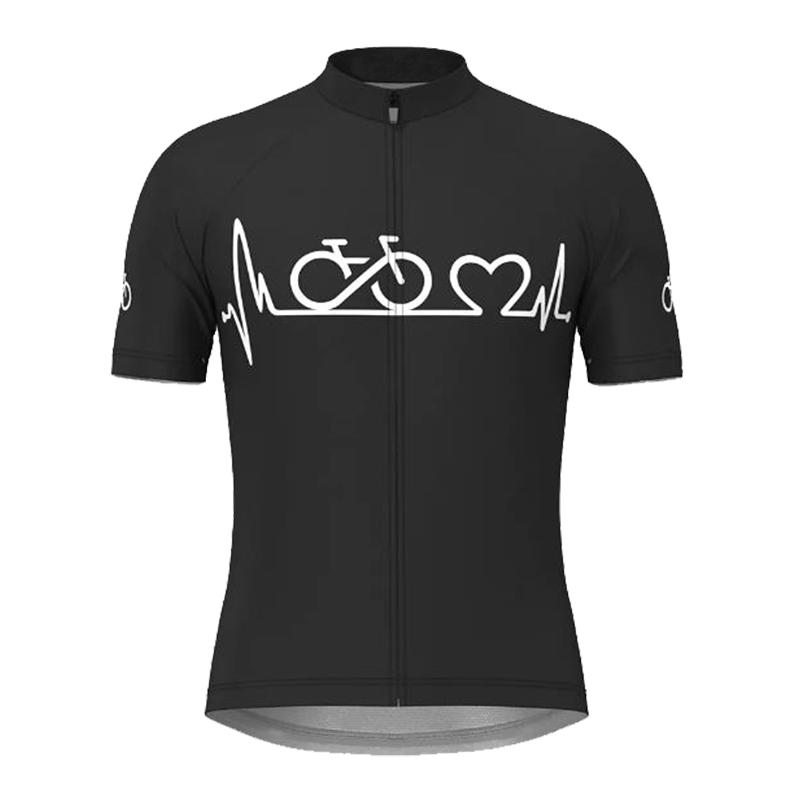 

Мужские велосипедные майки Bike Heartbeat, лето 2023, рубашки для велоспорта с короткими рукавами, топы для горного и шоссейного велосипеда, быстросохнущая велосипедная одежда XXXXL