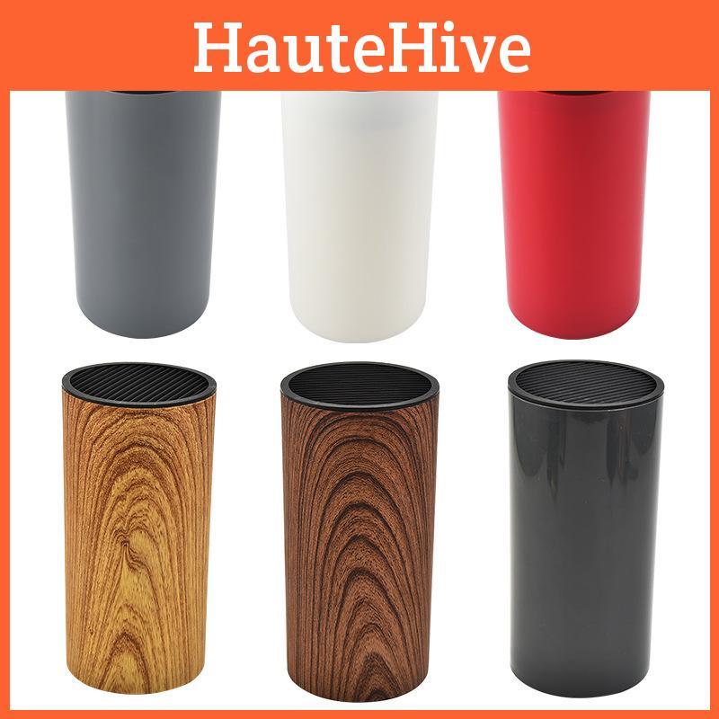 Virtuvinių peilių laikiklis-organizeris su plastikine konstrukcija namų naudojimui