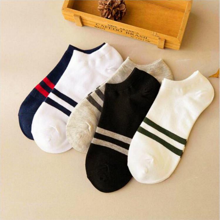 Men's Odor-Resistant Sweat-Absorbent Low-Cut Ankle Socks for Spring/Summer - Thin & Lightweight for Sports