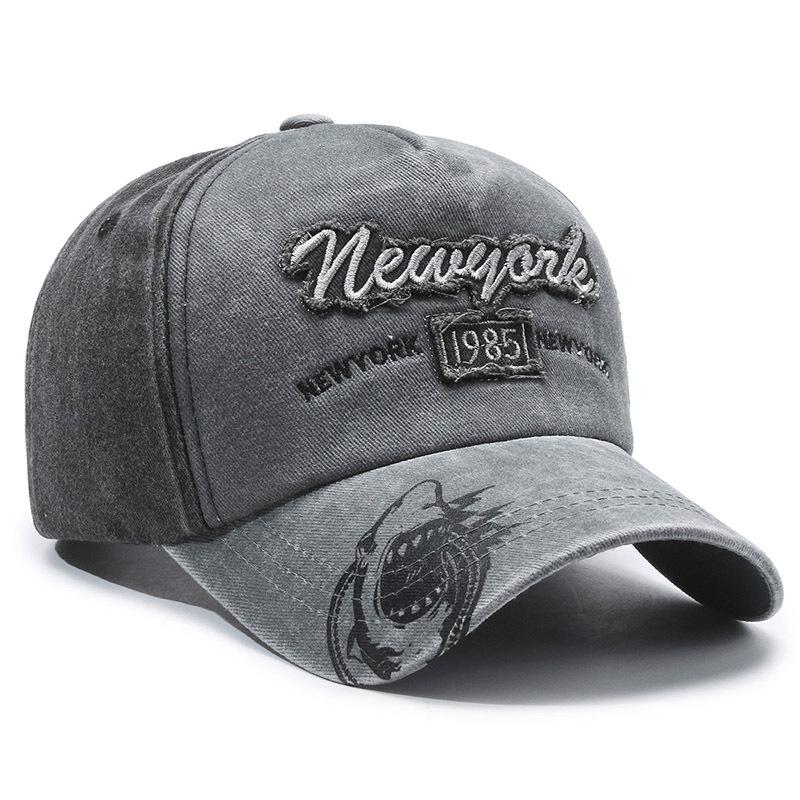 New Hat Spring and Summer European and American Sunscreen Baseball Cap Men's Washed Old Outdoor Casual Cap Women's Retro Sun Hat
