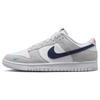 New Dunk Low White Grey Navy Aqua Mini Swoosh FJ4227-001