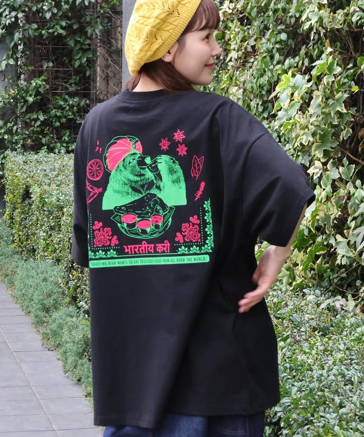 Titicaca Indian Curry Bear Free OSJBB067 T-Shirt, Unisex, Size, Black,