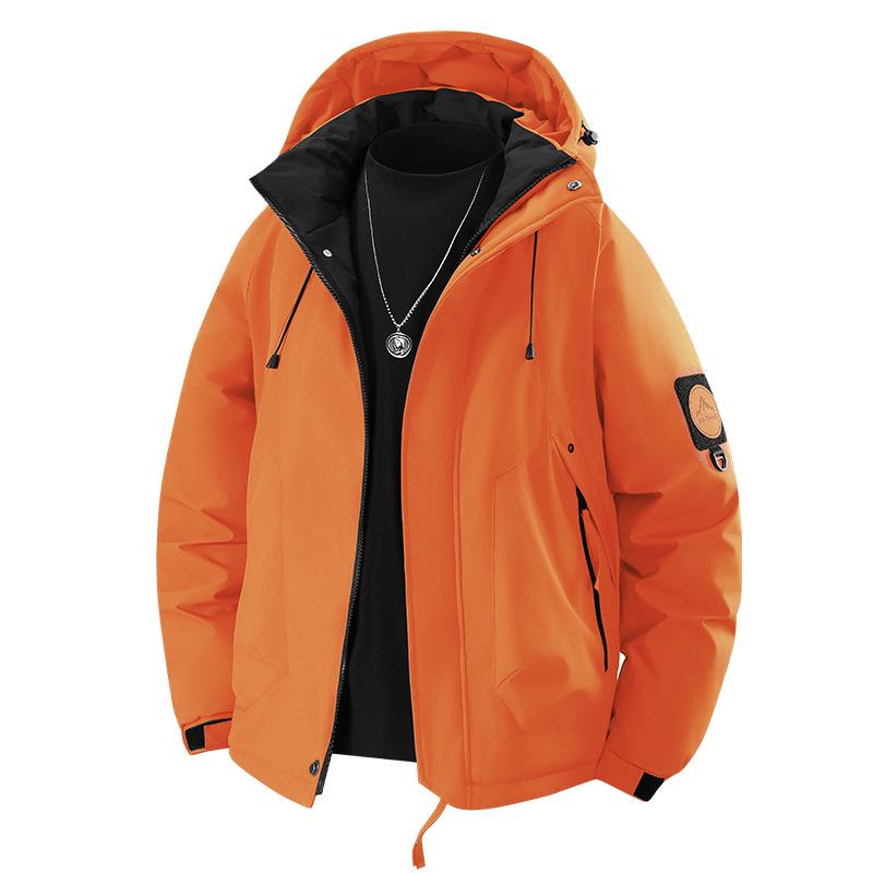 Men's Trendy Thickened Windproof Puffer Jacket – Warm Graphene Cotton Winter Coat