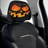 Cartoon Eye Car Seat Headrest Protectors Funny Evil Pumpkins Design Breathable Polyester Fabric Universal Size for Auto