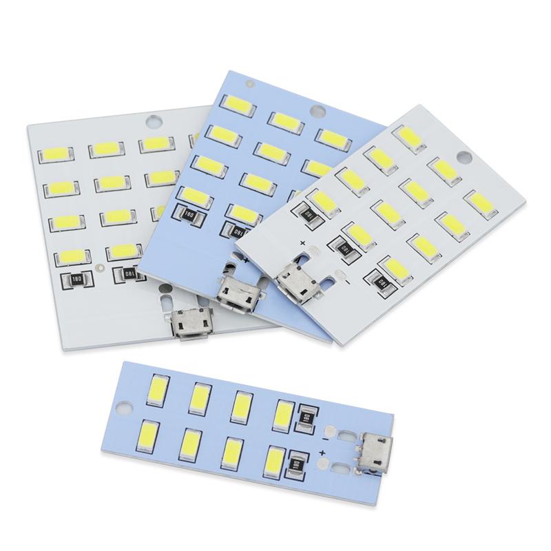 1PCS High Quality 5730 SMD 5V 430mA~470mA White Micro USB 5730 LED Lighting Panel USB Mobile Light Emergency Light Night Light