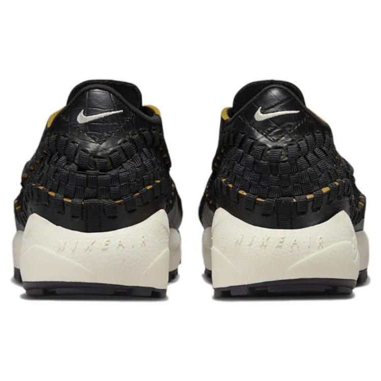 Nike Air Footscape Woven Černé Krokodýlí Dámské Tenisky Bledě-Slonovinové Pouštně-Okrové FQ8129-010