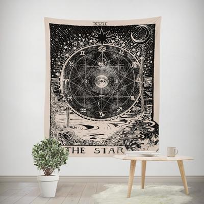 Zodiac Moon Tapestry Psychedelic Wall Hanging Tarot Tapestries Home Wall Decor