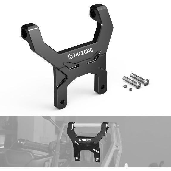 

NICECNC Black Aluminum Anti-Shake Support Dash Stabilizer Compatible with Yamaha Tenere 700 /XTZ700 2019-2023, Not Fit Digital Tft Screen