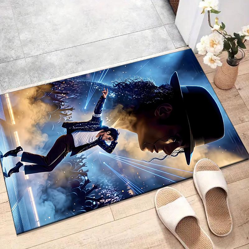 Michael JacksonPrinted Area Rug Carpet for Bedroom Living Room Home Decor Rugs Mat Non Slip Mat Rug for Bedside