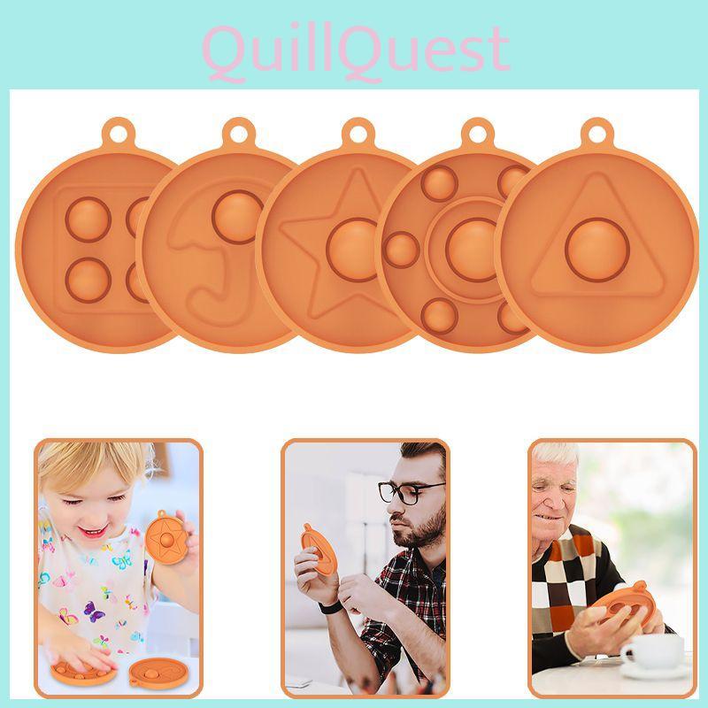 Squid Pop Game It Simple Dimple Popit Push Bubble Keychain Pendant Toys